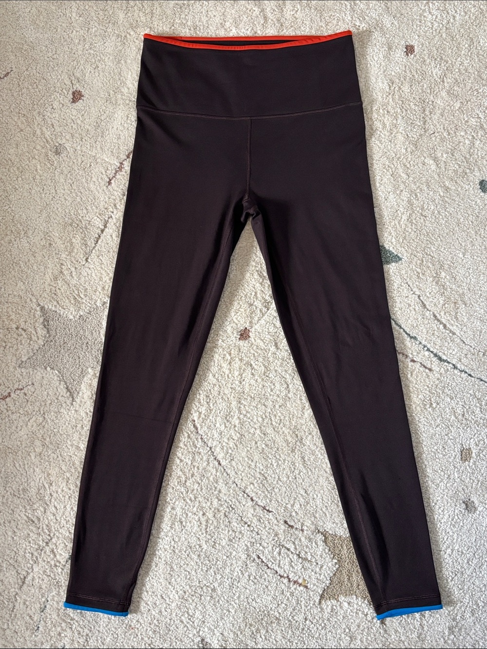 Cotopaxi Mari Tight High Rise Active Leggings Brown Size Large w/Accent Trim